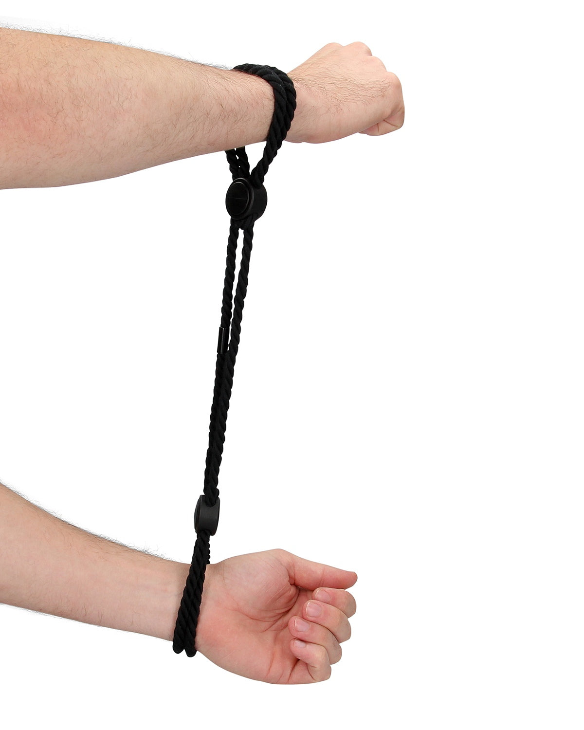 Kajdanki sznurkowe na ręce z regulacją Ouch! Adjustable Rope Hand Cuffs