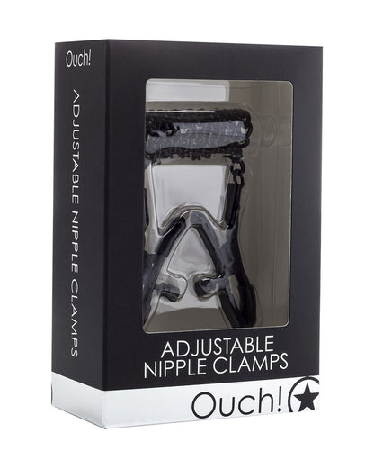 Ouch! Adjustable Nipple Clamps klasyczne zaciski na sutki z regulacją