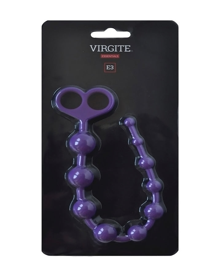 Koraliki analne fioletowe E3 Anal Strip Virgite Essentials