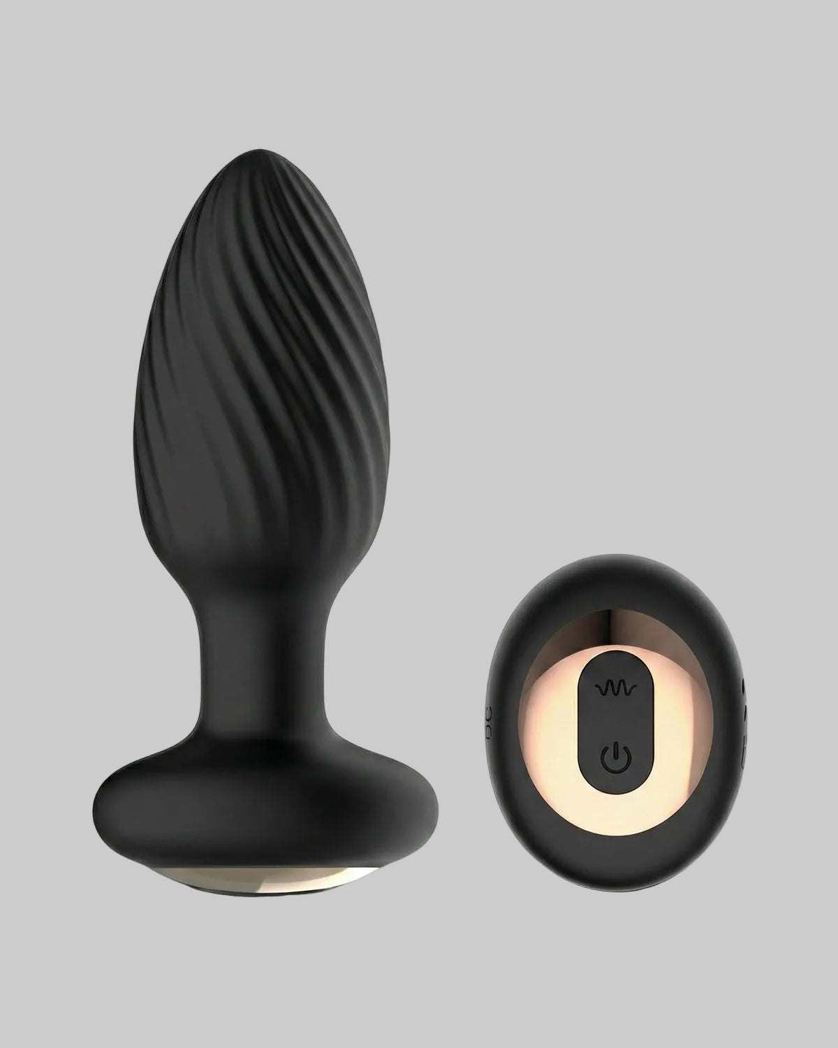 Korek analny INTOYOU Drago z pilotem bezprzewodowym - 2 niezależne silniki - kolor czarny