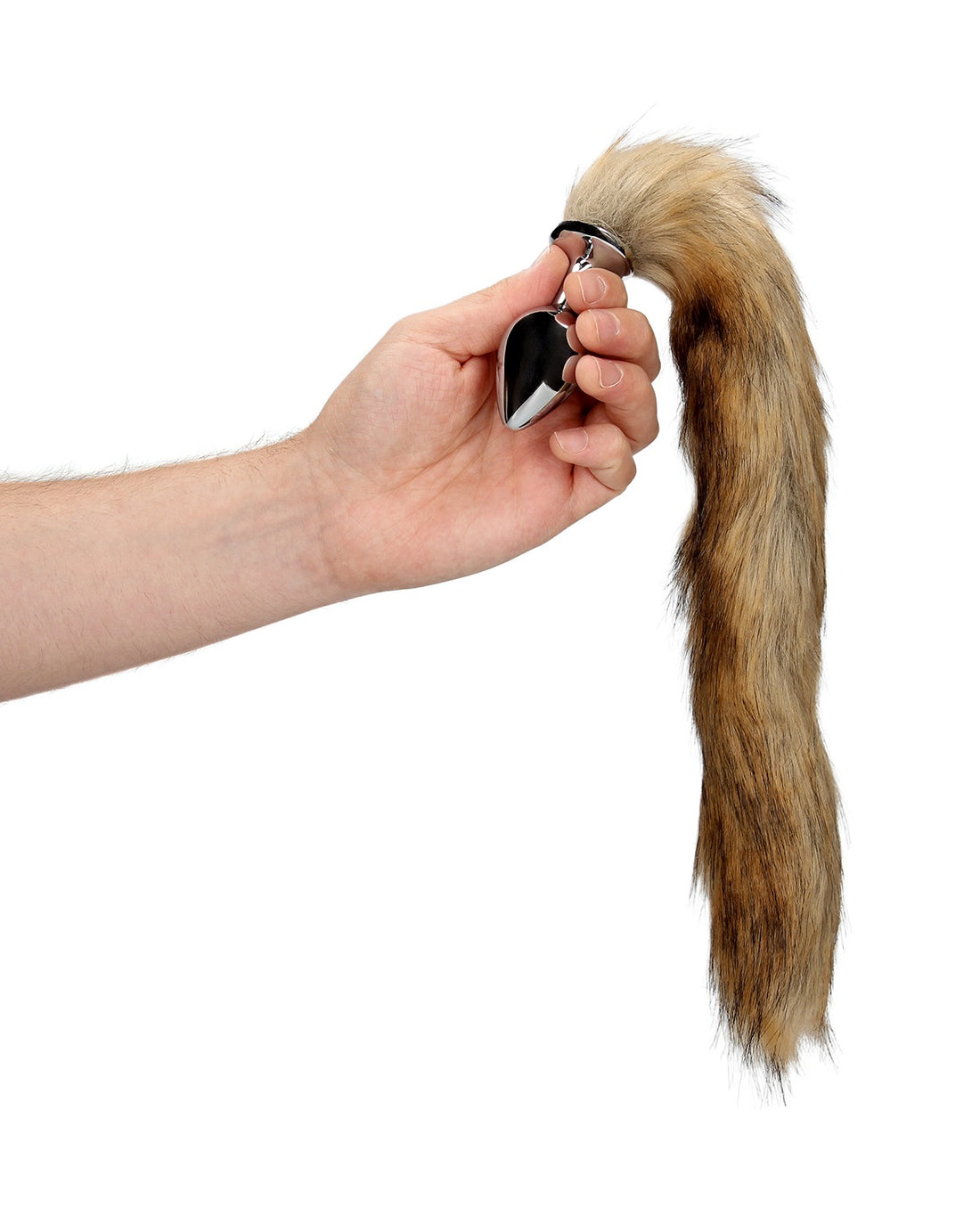 Korek analny z brązowym lisim ogonem Ouch! Fox Tail Plug Brown