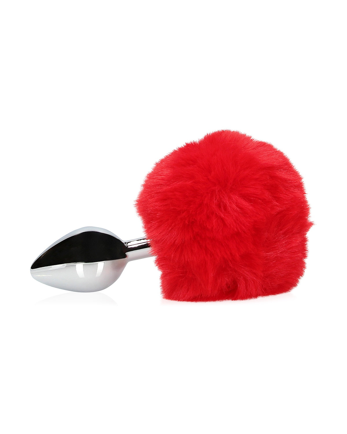 Korek analny z ogonkiem króliczka Ouch! Bunny Tail with Metal Butt Plug Red