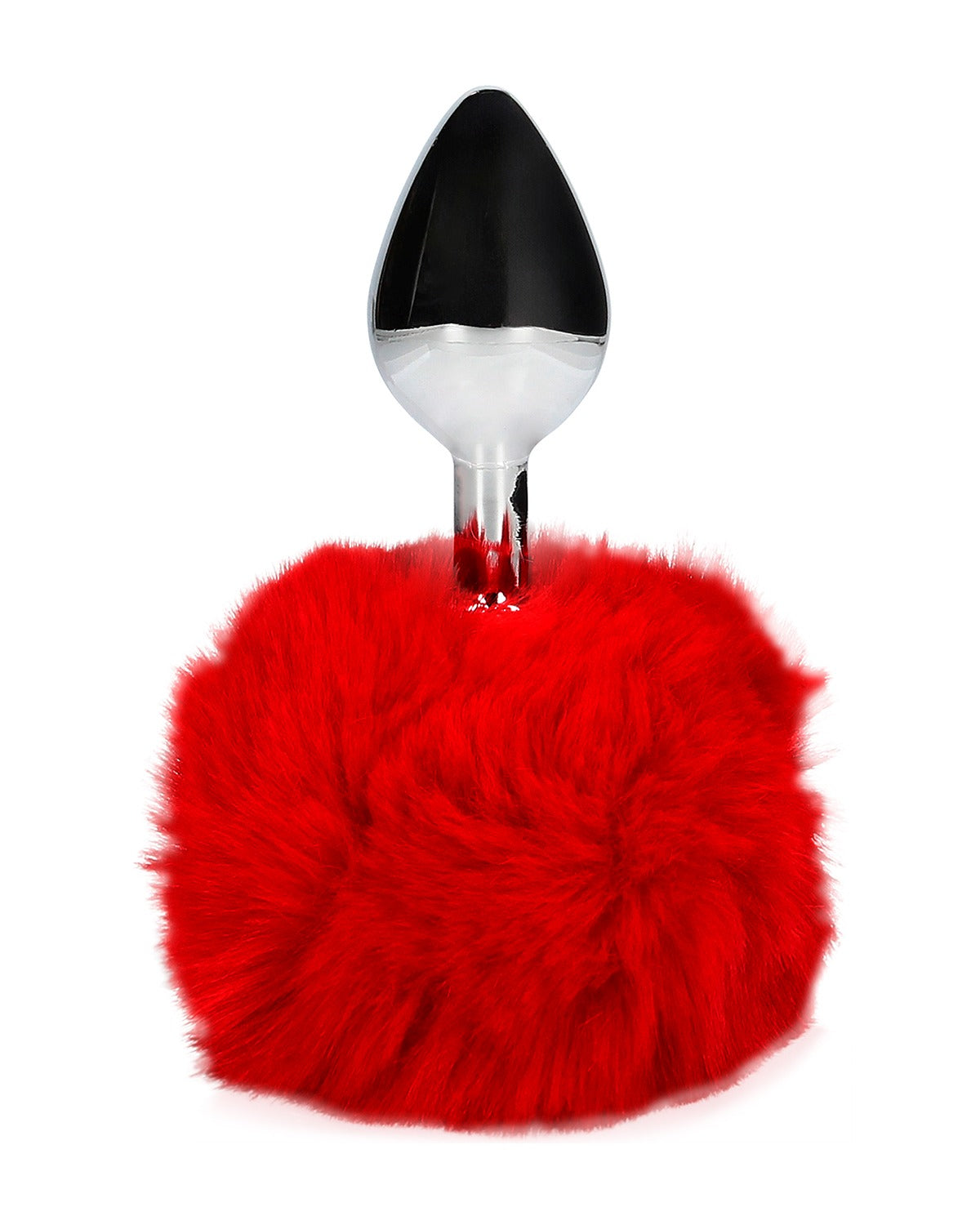 Korek analny z ogonkiem króliczka Ouch! Bunny Tail with Metal Butt Plug Red