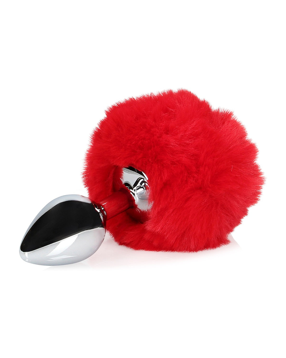 Korek analny z ogonkiem króliczka Ouch! Bunny Tail with Metal Butt Plug Red