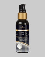 Butelka lubrykantu silikonowego Sensuva Premium 57 ml. Widok od przodu, ukazujący luksusową etykietę i kroplę silikonu. Produkt klasy medycznej dostępny w COCO Butik Kraków.