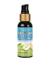 Butelka z pompką lubrykantu wodnego Sensuva Natural o smaku kandyzowanego jabłka (Apple Candy), pojemność 57 ml.