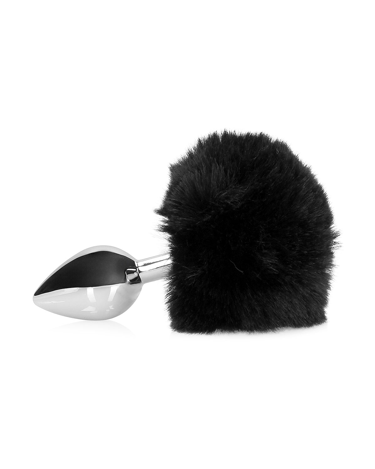 Metalowy korek analny z ogonkiem króliczka Ouch! Bunny Tail with Metal Butt Plug Black