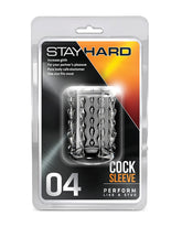 Nakładka na penisa Stay Hard 04 z teksturą łez rozkoszy w oryginalnym opakowaniu producenta Blush.