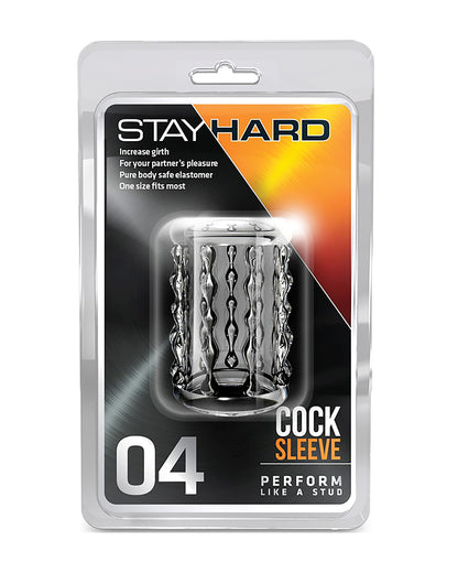 Nakładka na penisa Stay Hard 04 z teksturą łez rozkoszy w oryginalnym opakowaniu producenta Blush.