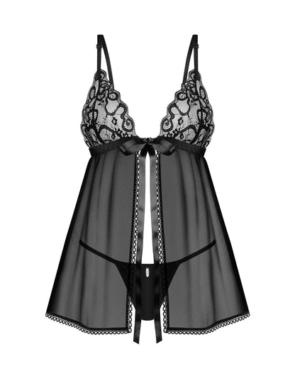 Obsessive Blomentis babydoll i stringi