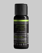 Skład INCI i certyfikaty wegańskiego olejku do masażu Wicked Trawa Cytrynowa - tył opakowania z instrukcją