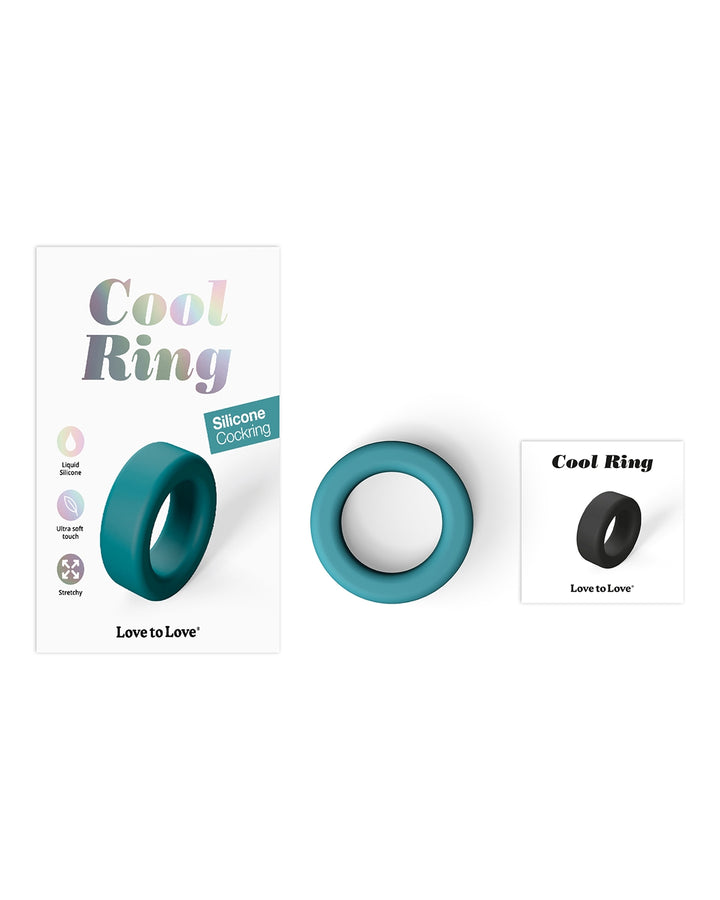 Pierścień erekcyjny Love to Love Cool Ring - zielony