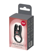 Opakowanie Fun Factory Nõs Classic w szaro-różowym pudełku z okienkiem na produkt