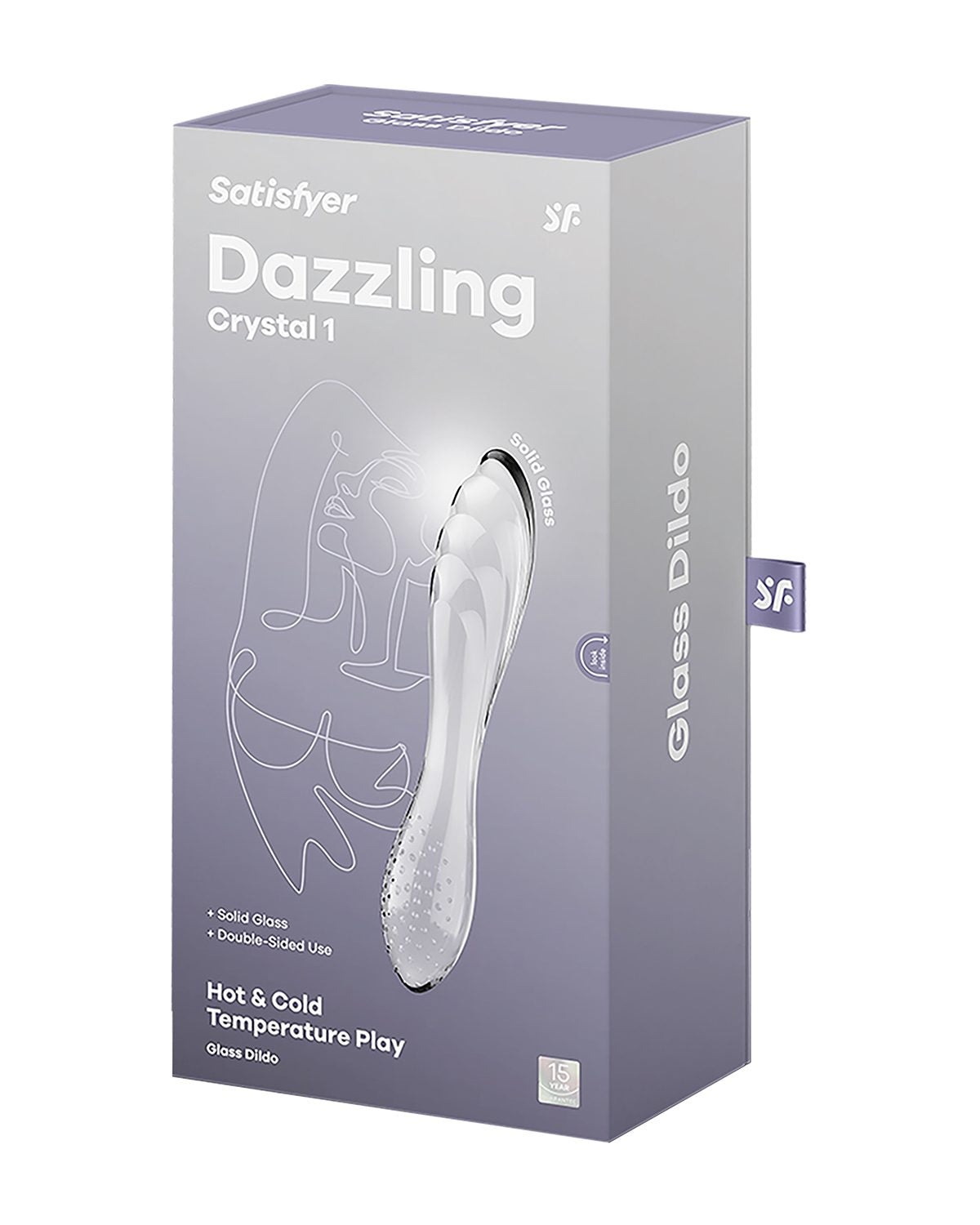 Satisfyer Dazzling Crystal 1 dwustronne szklane dildo