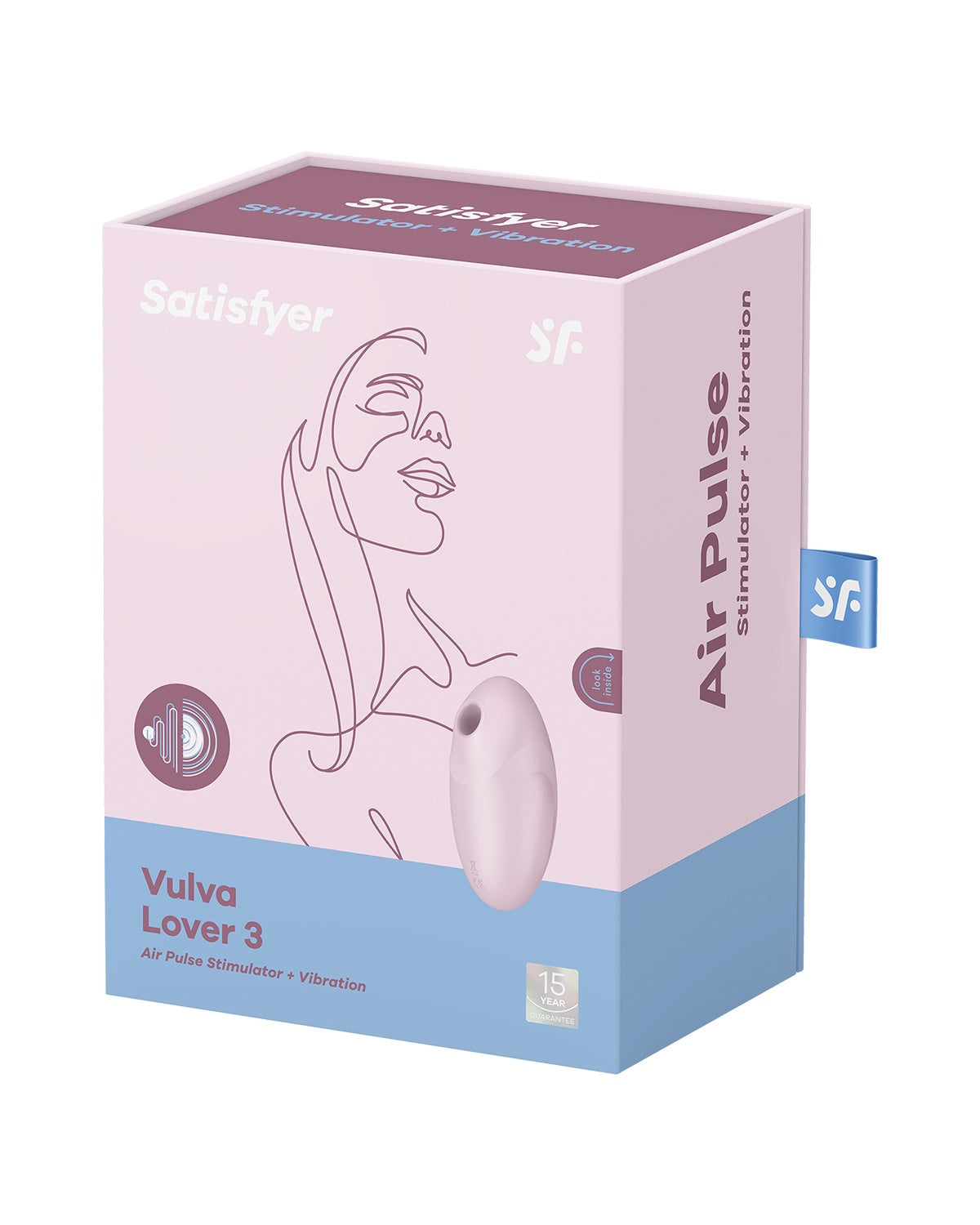Stymulator łechtaczki z technologią ciśnieniową i wibracjami Satisfyer Vulva Lover 3 Pink