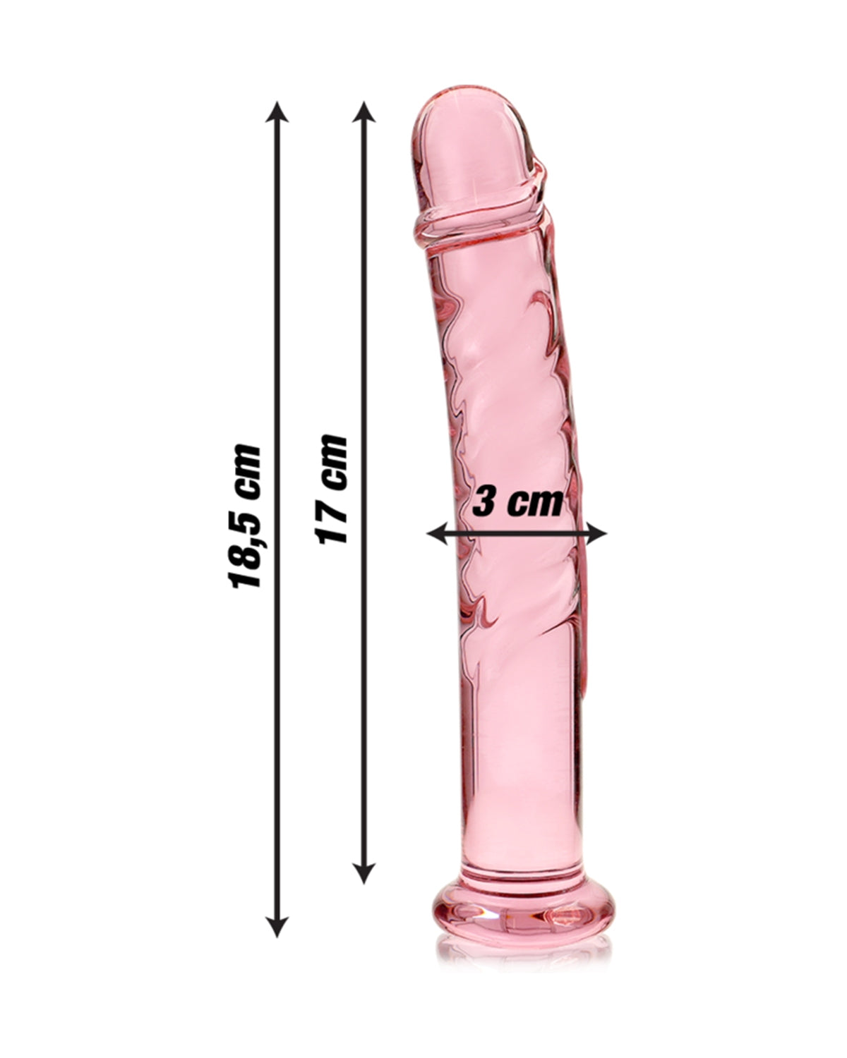 Nebula by Ibiza Model 16 szklane dildo 18.5 cm x 3 cm