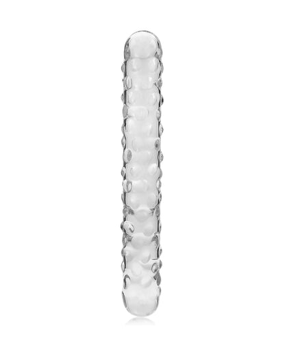 Nebula by Ibiza Model 15 szklane dildo z wypustkami stymulującymi 18.5 cm x 3 cm