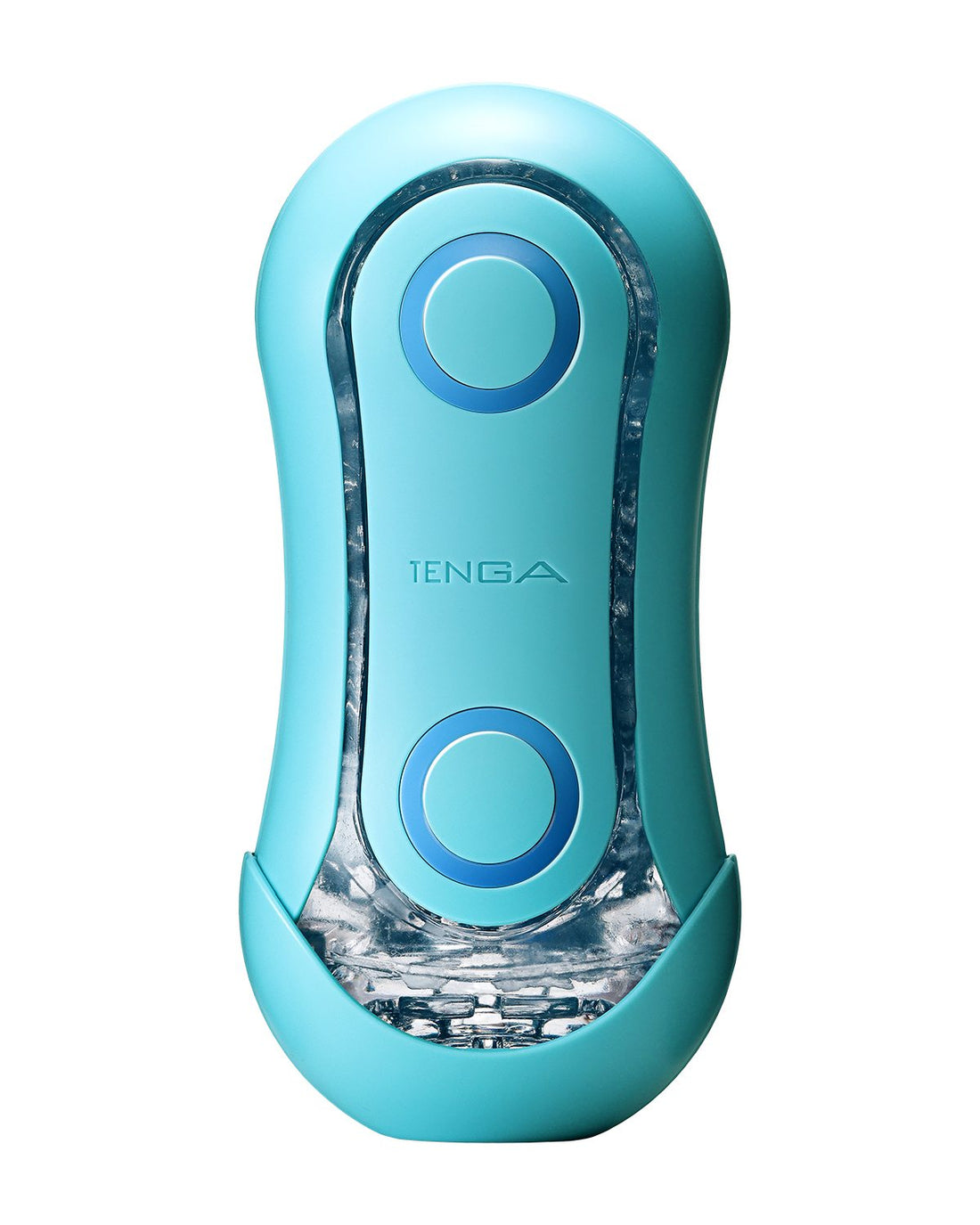 Tenga Flip Orb Ocean Blue masturbator niebieski widok z boku zamknięty