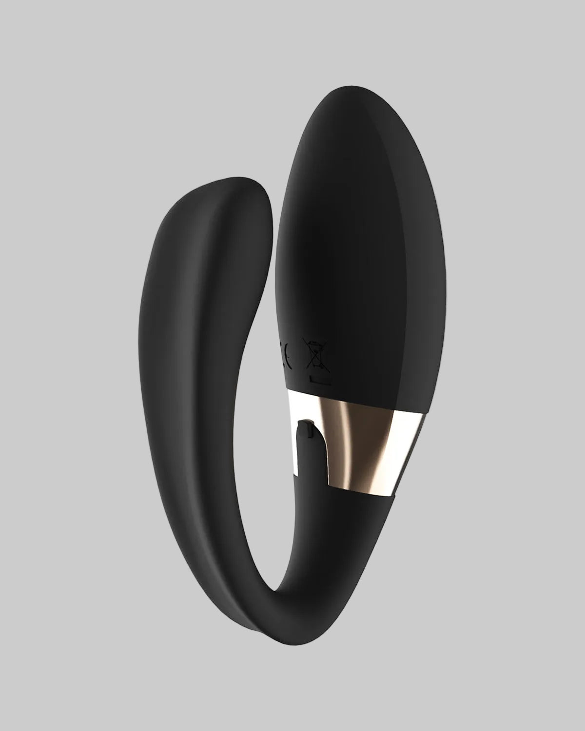 Wibrator dla par LELO Tiani Harmony - widok z tyłu z portem ładowania - kolor czarny