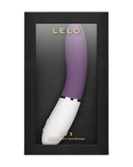 Wibrator punktu G LELO Liv 3 - eleganckie opakowanie z okienkiem i złotym logo - kolor fioletowy