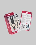 Opakowanie produktu Crushious Dingo z czerwono-białą grafiką i widocznym czarnym produktem wewnątrz