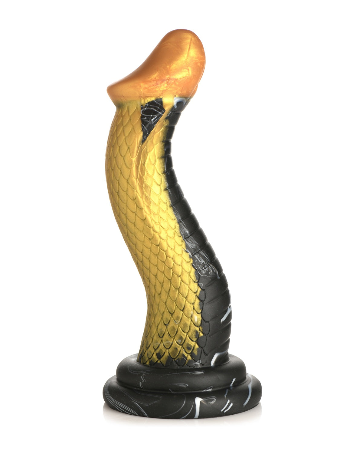 XR Brands Golden Mamba silikonowe dildo inspirowane kobrą