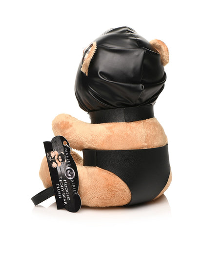 XR Brands Hooded Teddy Bear maskotka BDSM miś z kapturem, obrożą i smyczą