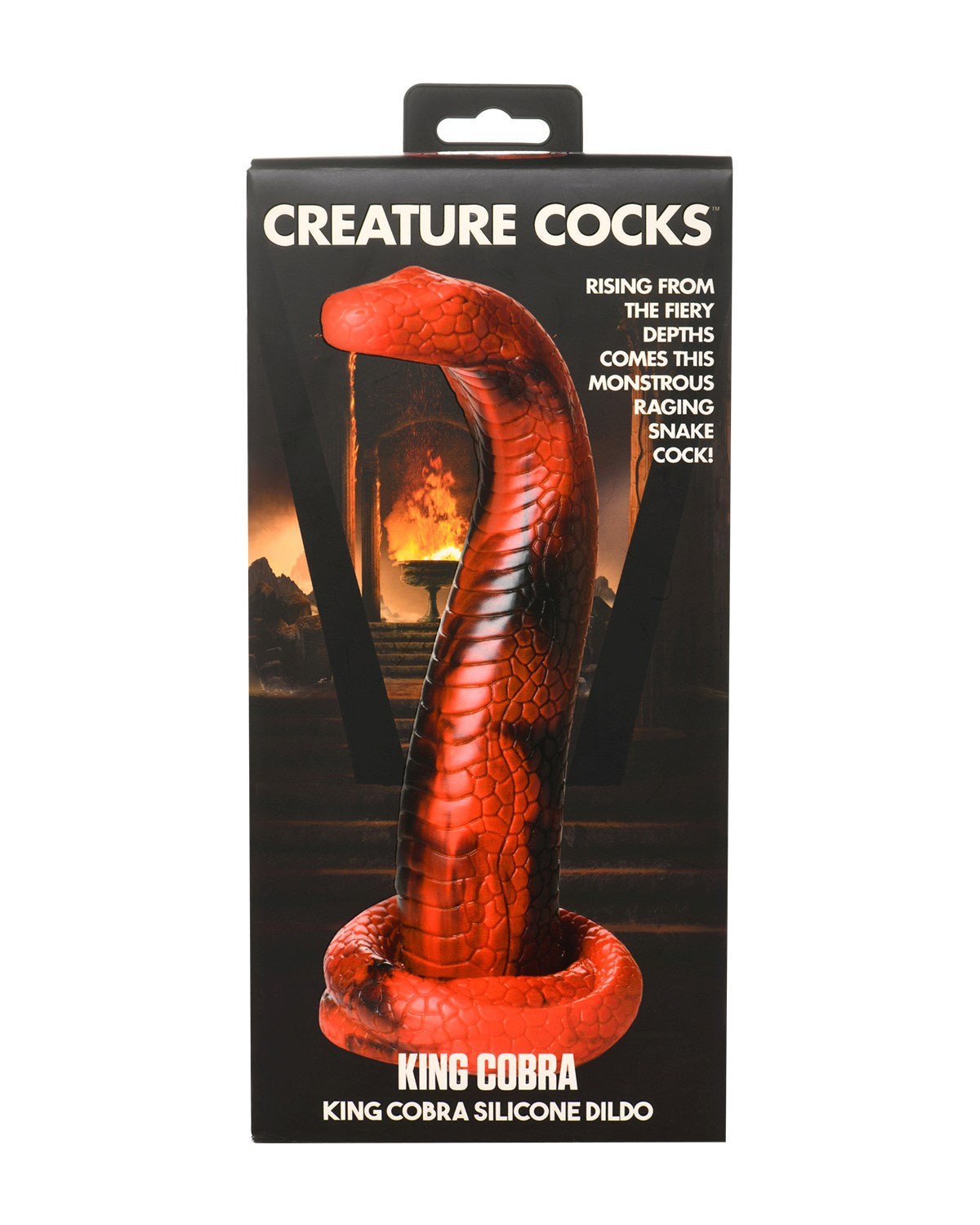 XR Brands King Cobra silikonowe dildo w kształcie kobry