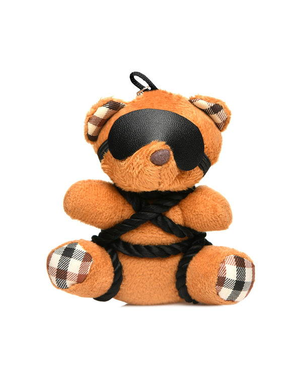 XR Brands Rope Teddy Bear brelok BDSM miś w stylu shibari z maską