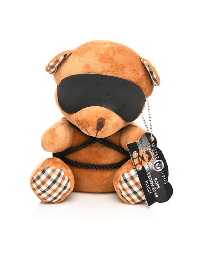 XR Brands Rope Teddy Bear maskotka BDSM miś w stylu shibari z maską