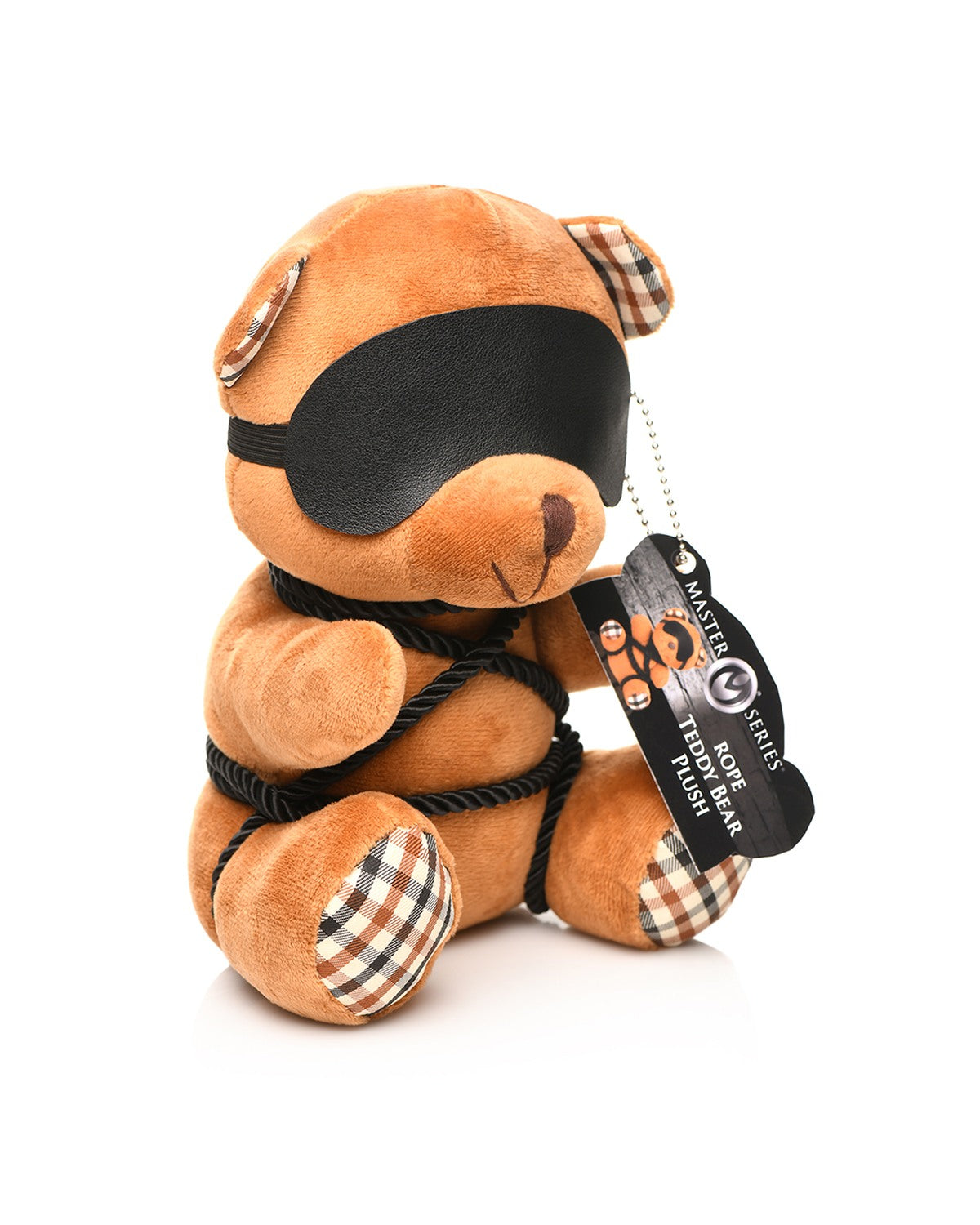 XR Brands Rope Teddy Bear maskotka BDSM miś w stylu shibari z maską