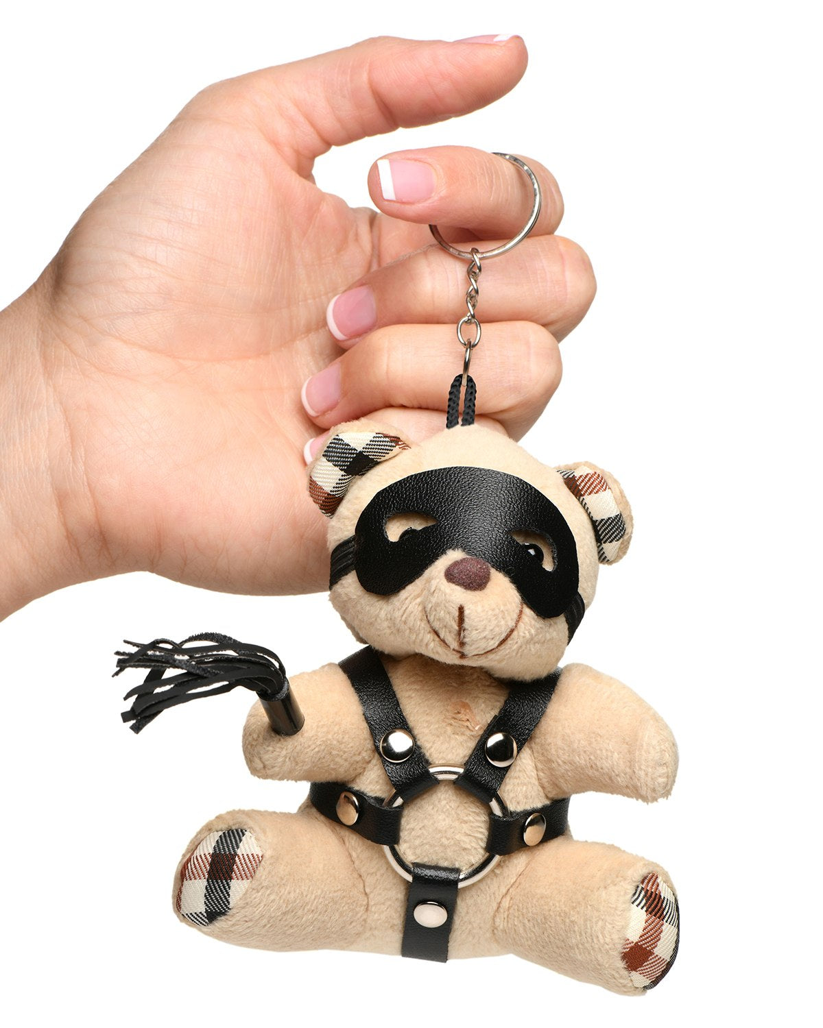 XR Brands BDSM Teddy Bear brelok BDSM miś z pejczem i maską