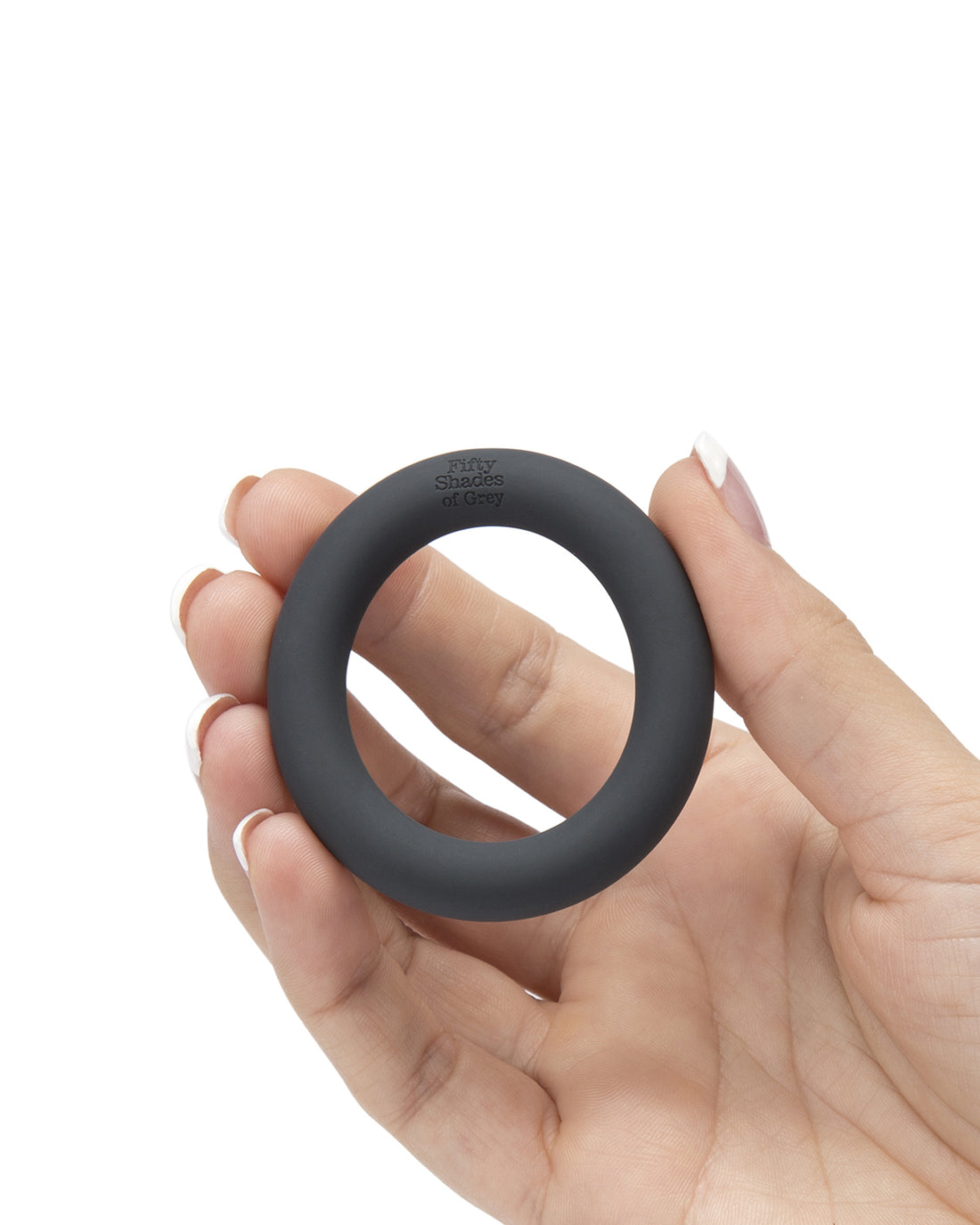 50 Twarzy Greya A Perfect O Silicone Ring pierścień erekcyjny czarny