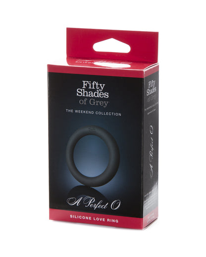 50 Twarzy Greya A Perfect O Silicone Ring pierścień erekcyjny czarny