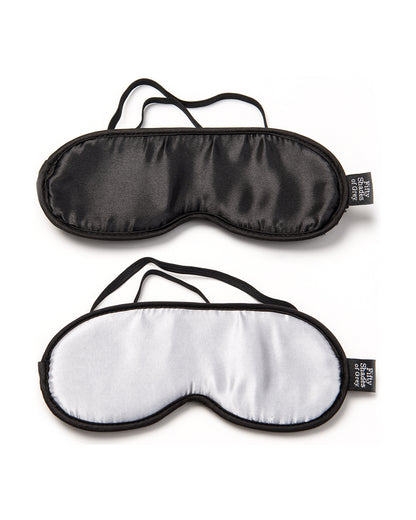 50 Twarzy Greya Blindfold Set zestaw dwóch satynowych masek na oczy