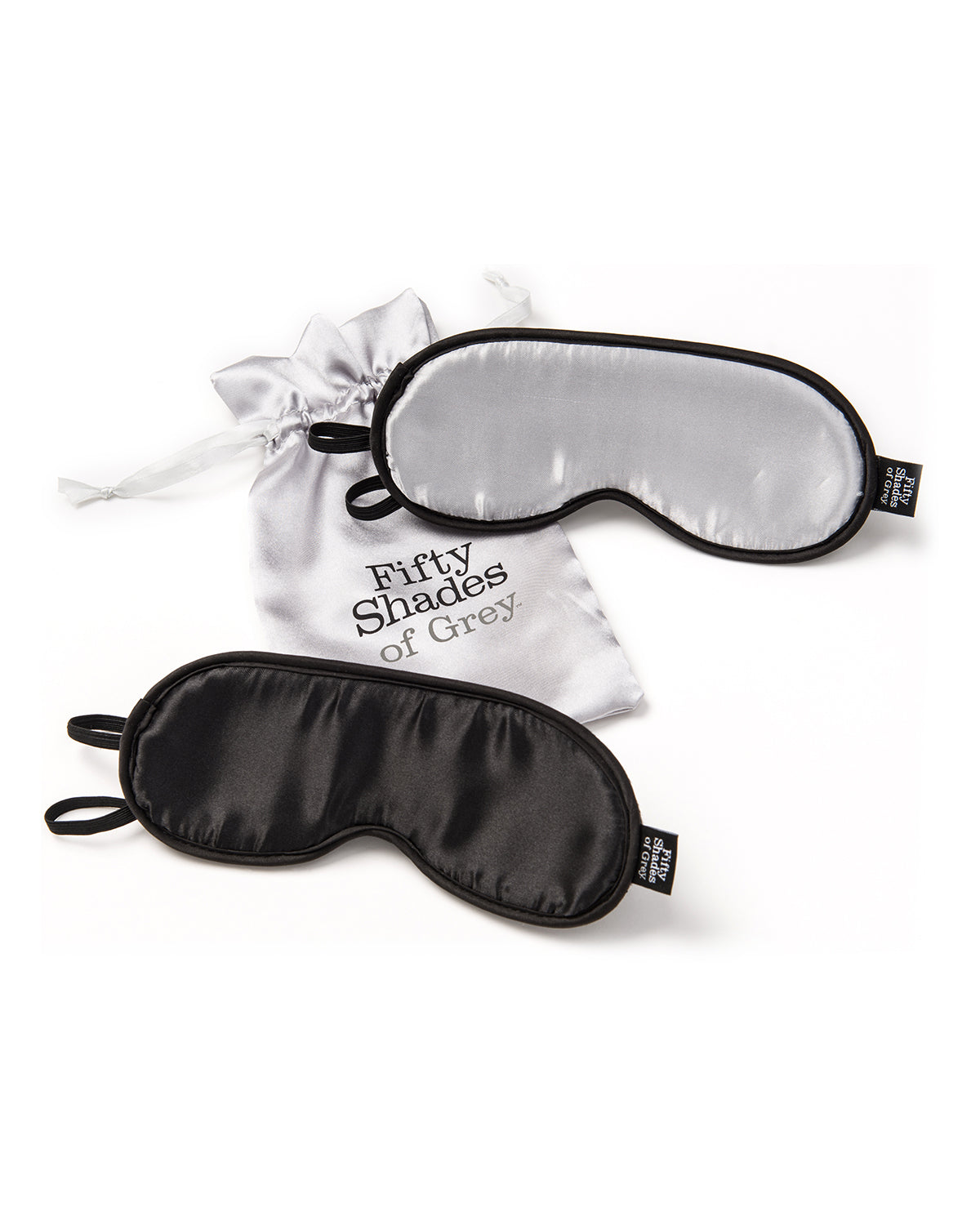 50 Twarzy Greya Blindfold Set zestaw dwóch satynowych masek na oczy