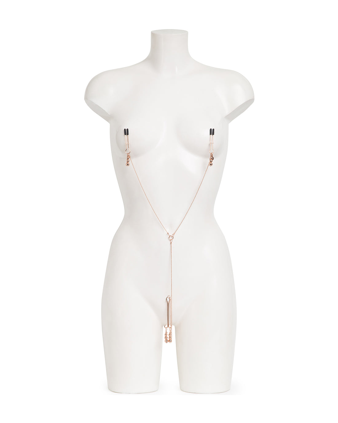 50 Twarzy Greya Nipple &amp; Clitoral Chain zaciski na sutki i łęchtaczkę złote