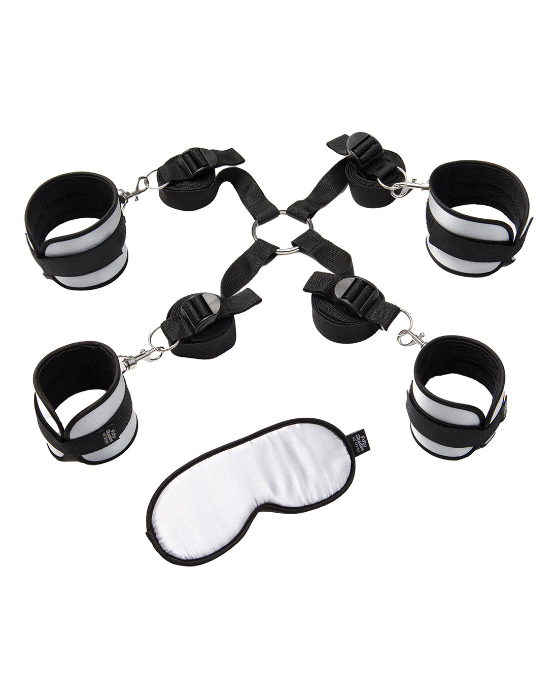 50 Twarzy Greya Restraints Kit zestaw do krępowania i maska na oczy