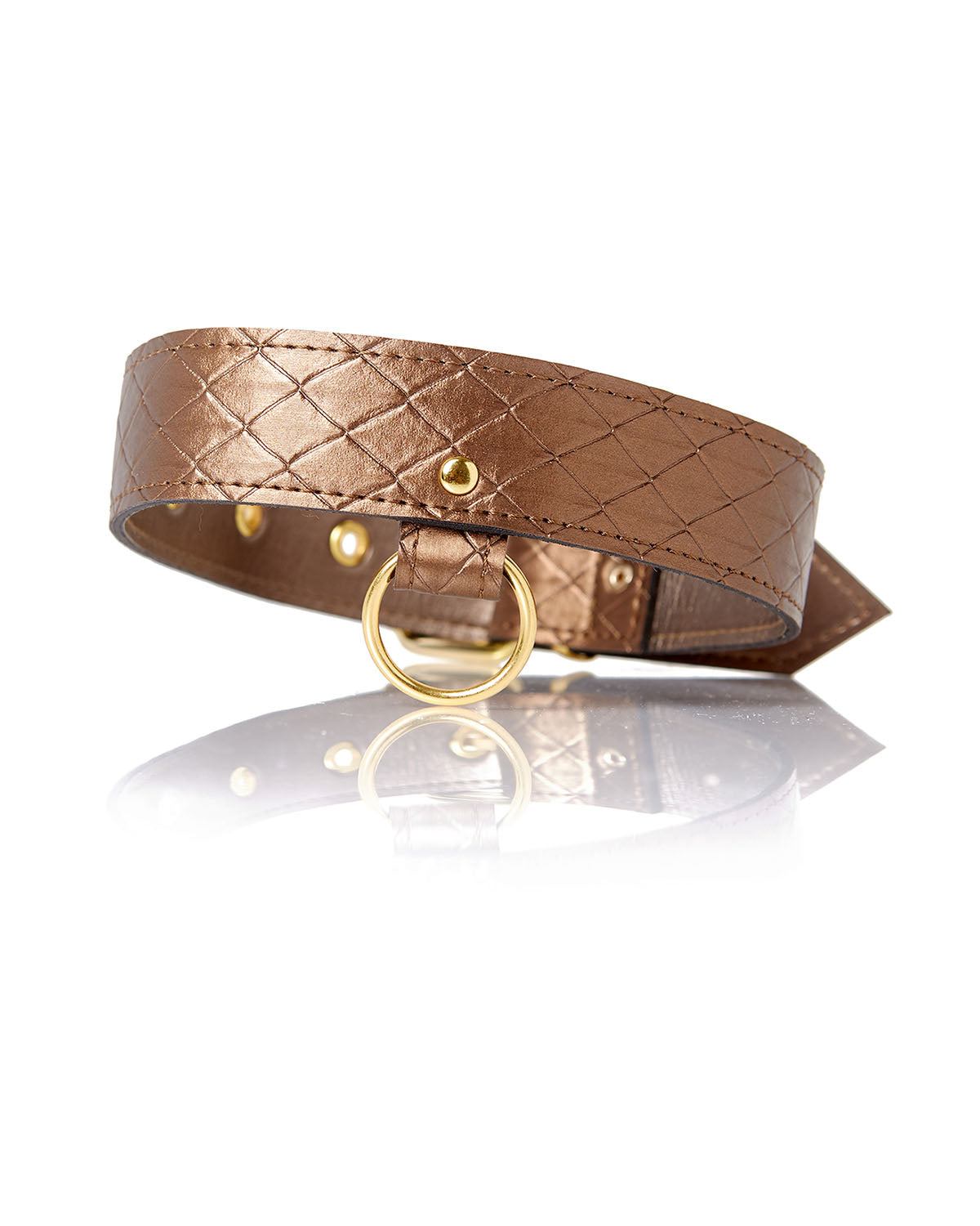 Allure Darling Pet Collar with Leash obroża erotyczna ze smycza brązowa