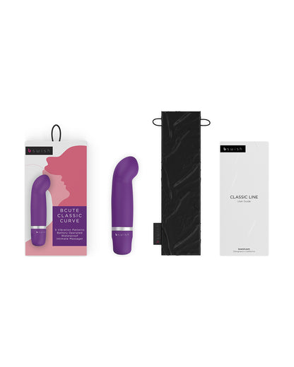 B Swish Bcute Classic Curve miniwibrator punktu G fioletowy