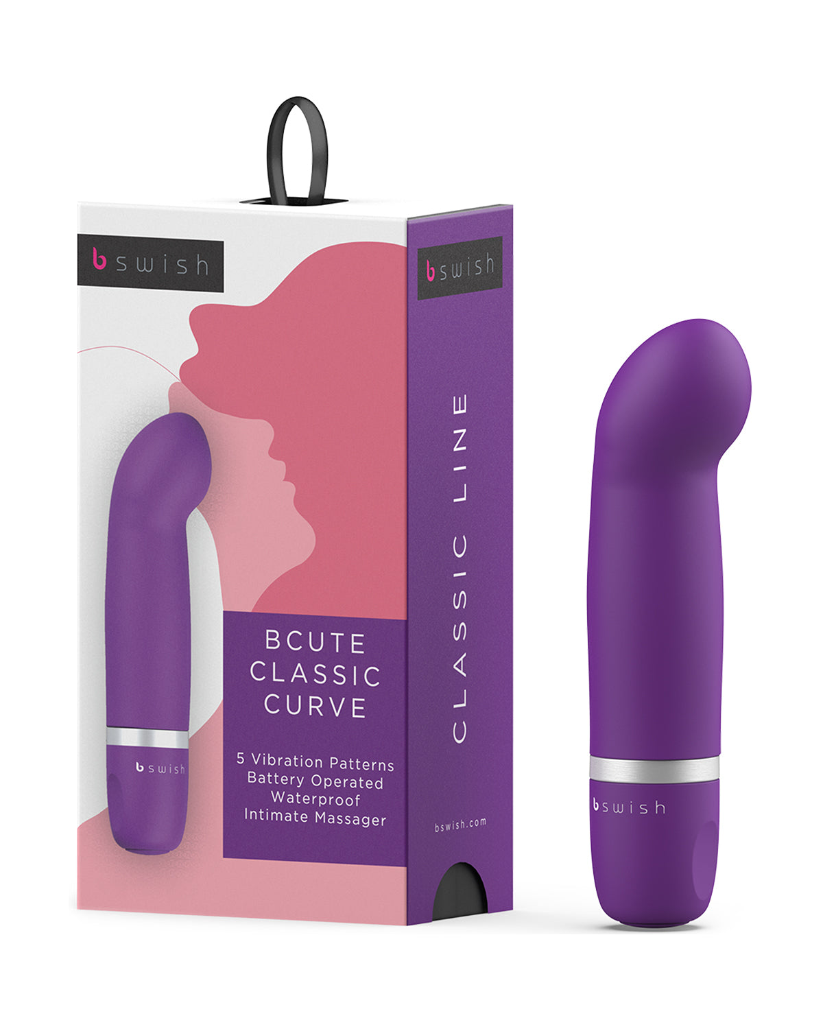 B Swish Bcute Classic Curve miniwibrator punktu G fioletowy