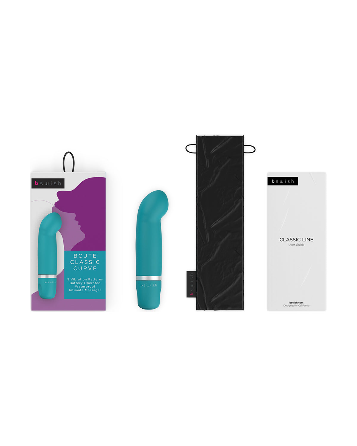 B Swish Bcute Classic Curve miniwibrator punktu G zielony