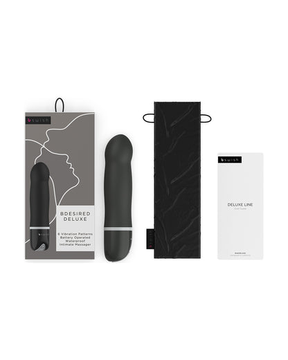 B Swish Bdesired Deluxe Natural klasyczny wibrator czarny