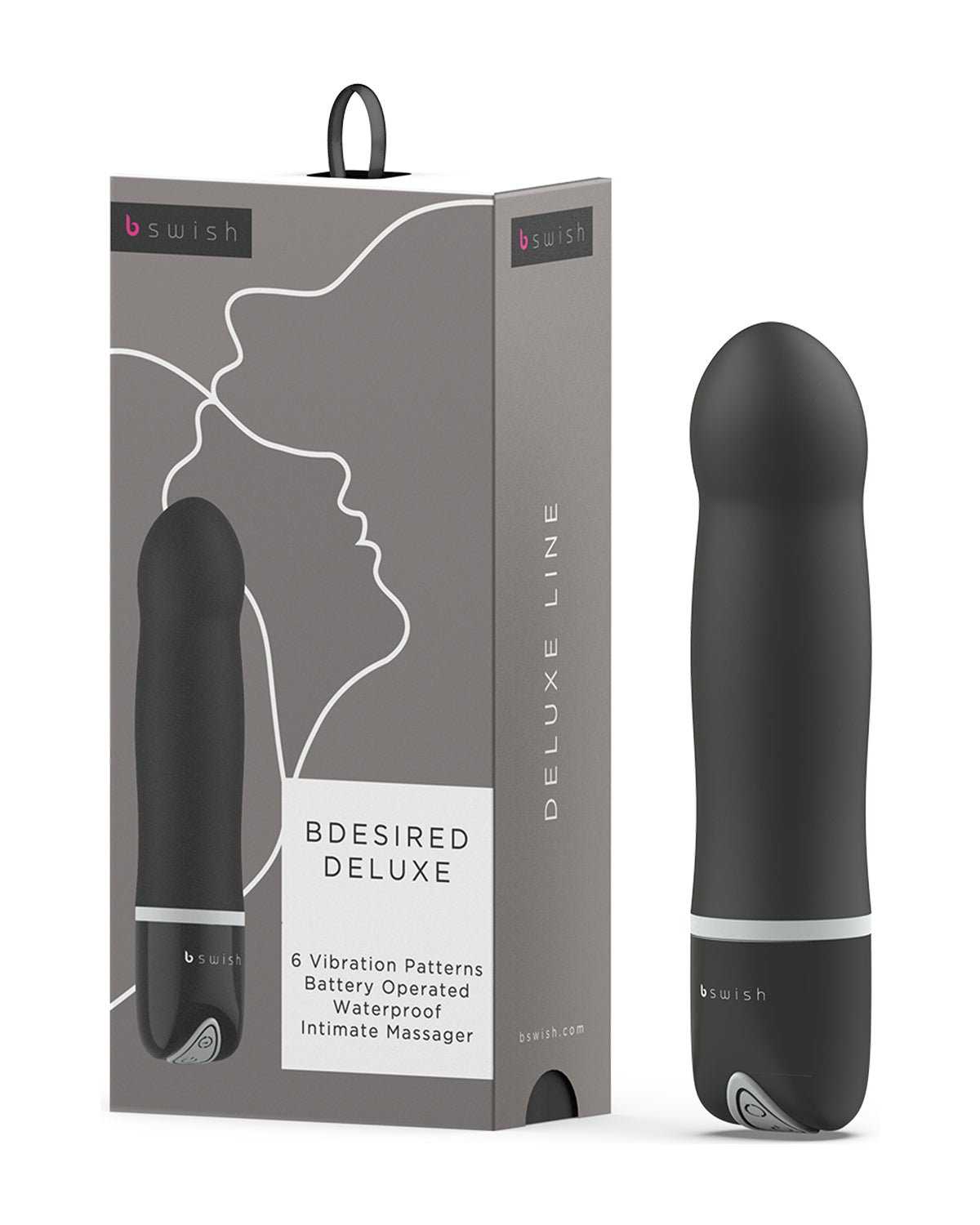 B Swish Bdesired Deluxe Natural klasyczny wibrator czarny