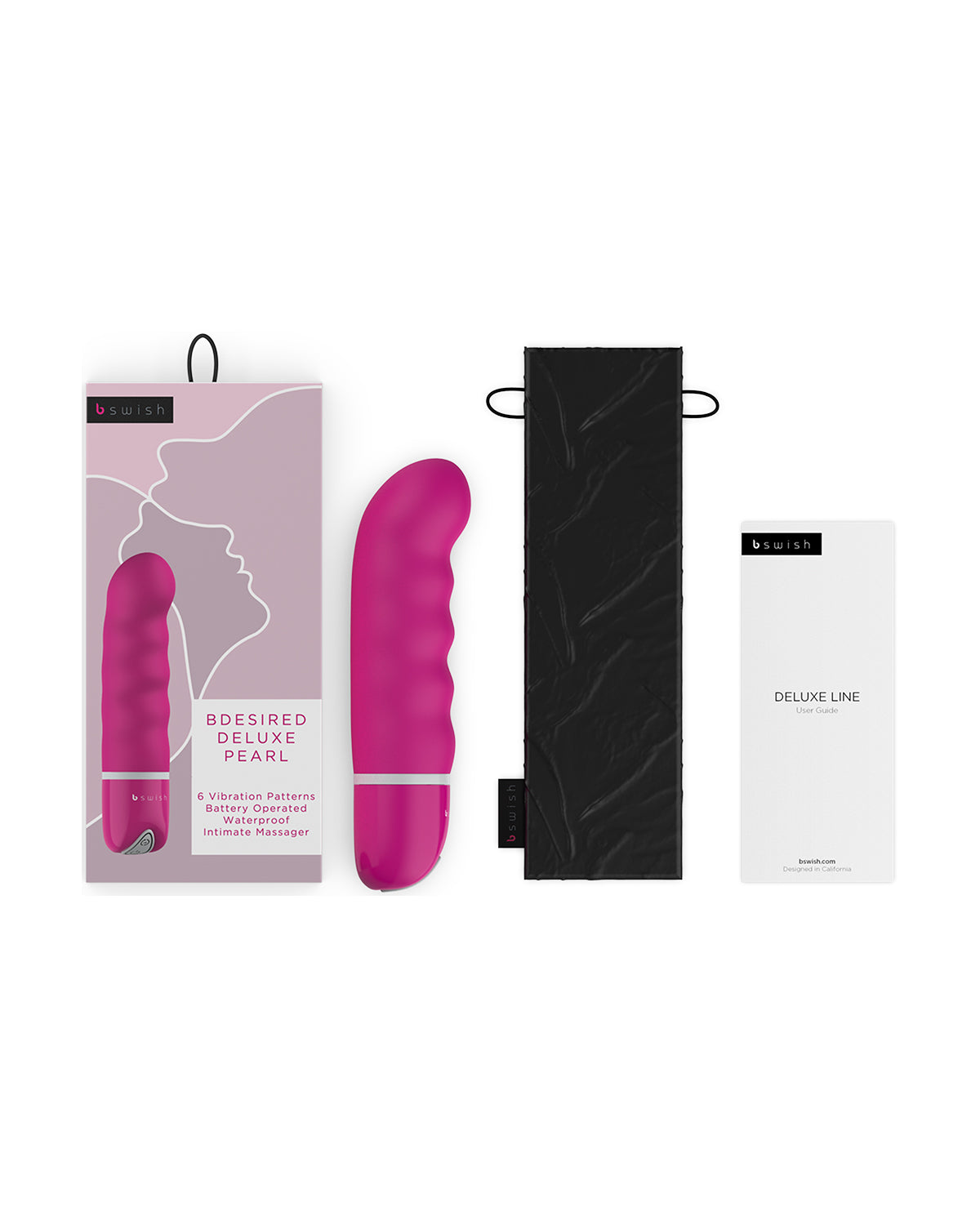 B Swish Bdesired Deluxe Pearl wibrator punktu G różowy