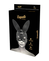 Coquette Chic Mask with Bunny Ears maska z uszami królika czarna