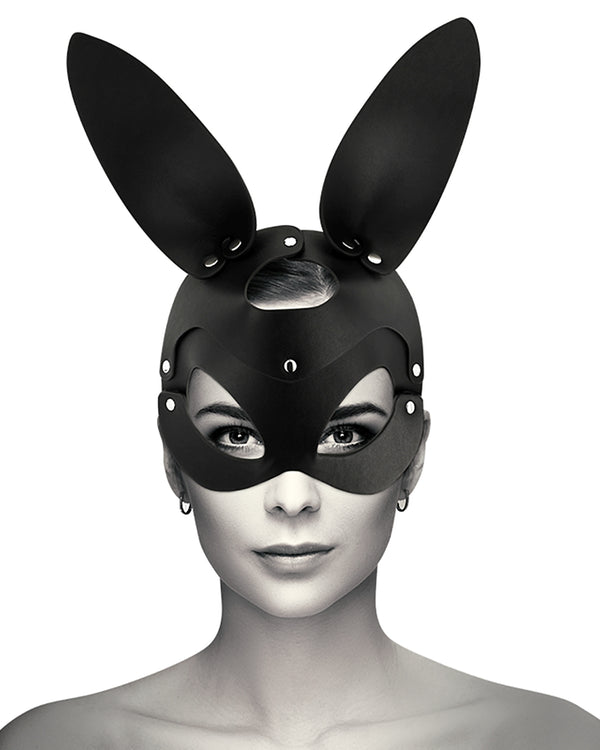 Coquette Chic Mask with Bunny Ears maska z uszami królika czarna