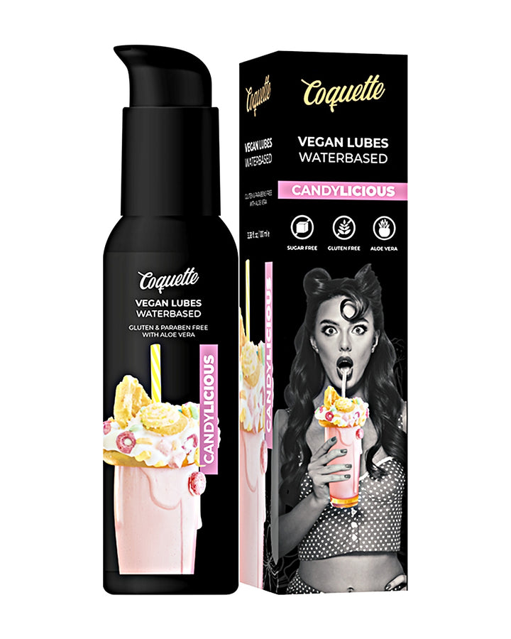 Coquette Cosmetics Vegan Lubes CandyLicious smoothie z cukierków i pączków lubrykant wegański na bazie wody 100 ml