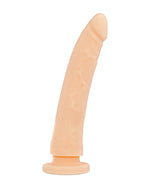Delta Club Toys Dong Flesh silikonowe dildo z przyssawką 20 cm x 4 cm, beżowe