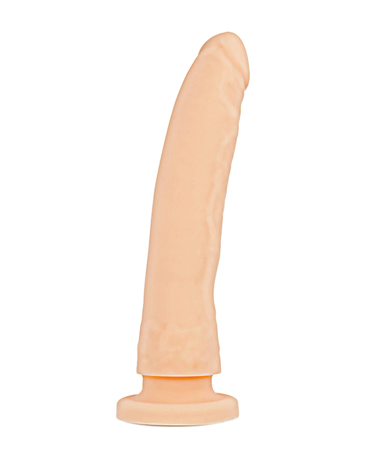 Delta Club Toys Dong Flesh silikonowe dildo z przyssawką 23 cm x 4.5 cm, beżowe